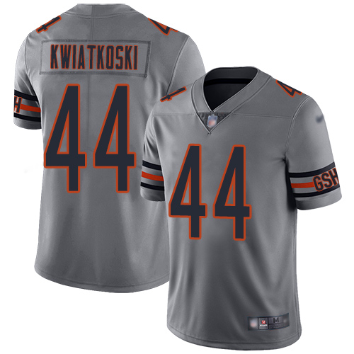 Chicago Bears Limited Silver Men Nick Kwiatkoski Jersey NFL Football #44 Inverted Legend->youth nfl jersey->Youth Jersey